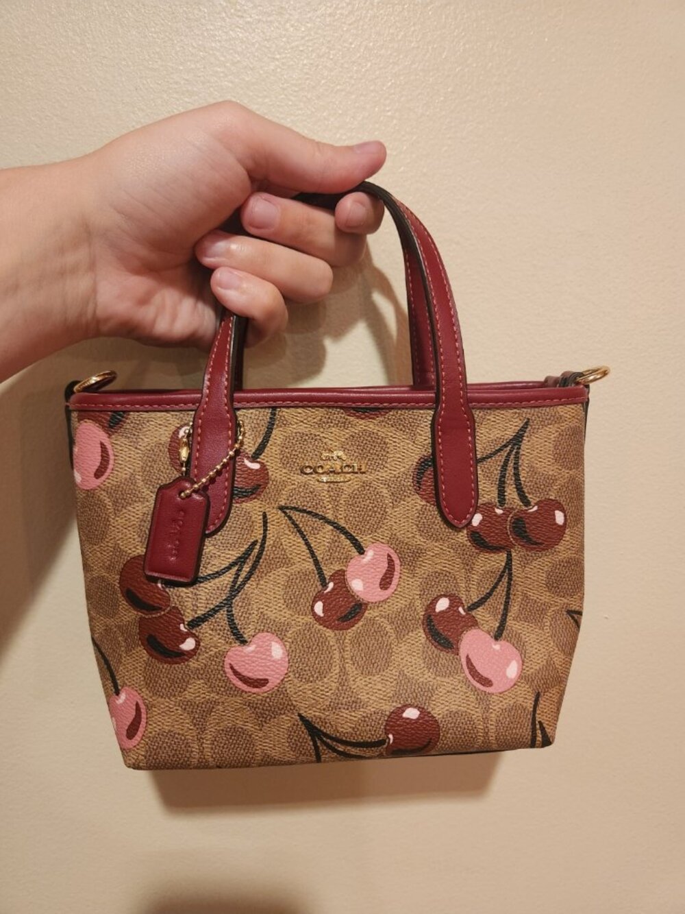 Coach Cherry Print Purse